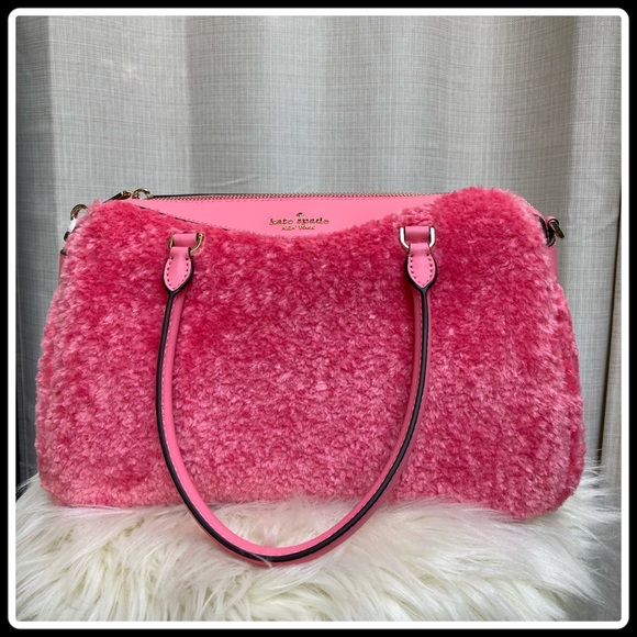 Kate Spade faux fur satchel